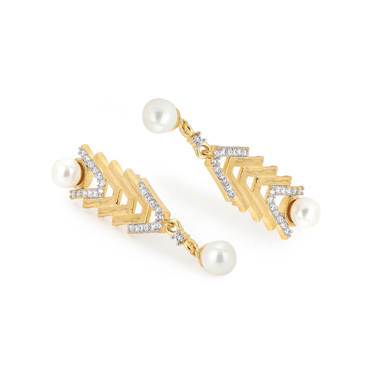 Voylla Gold-Plated Brass Earrings - Image 5