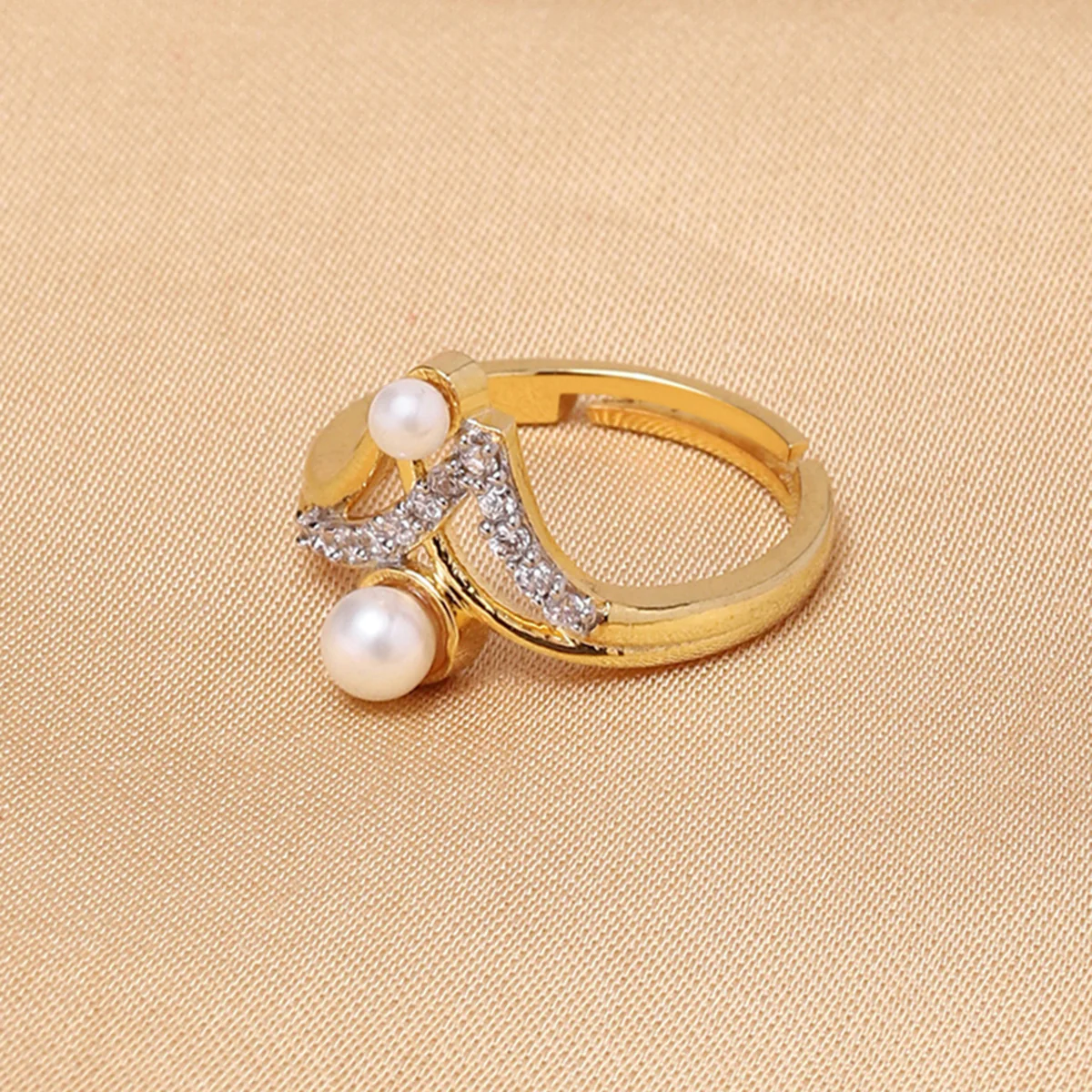 Voylla Gold-Plated Brass Ring