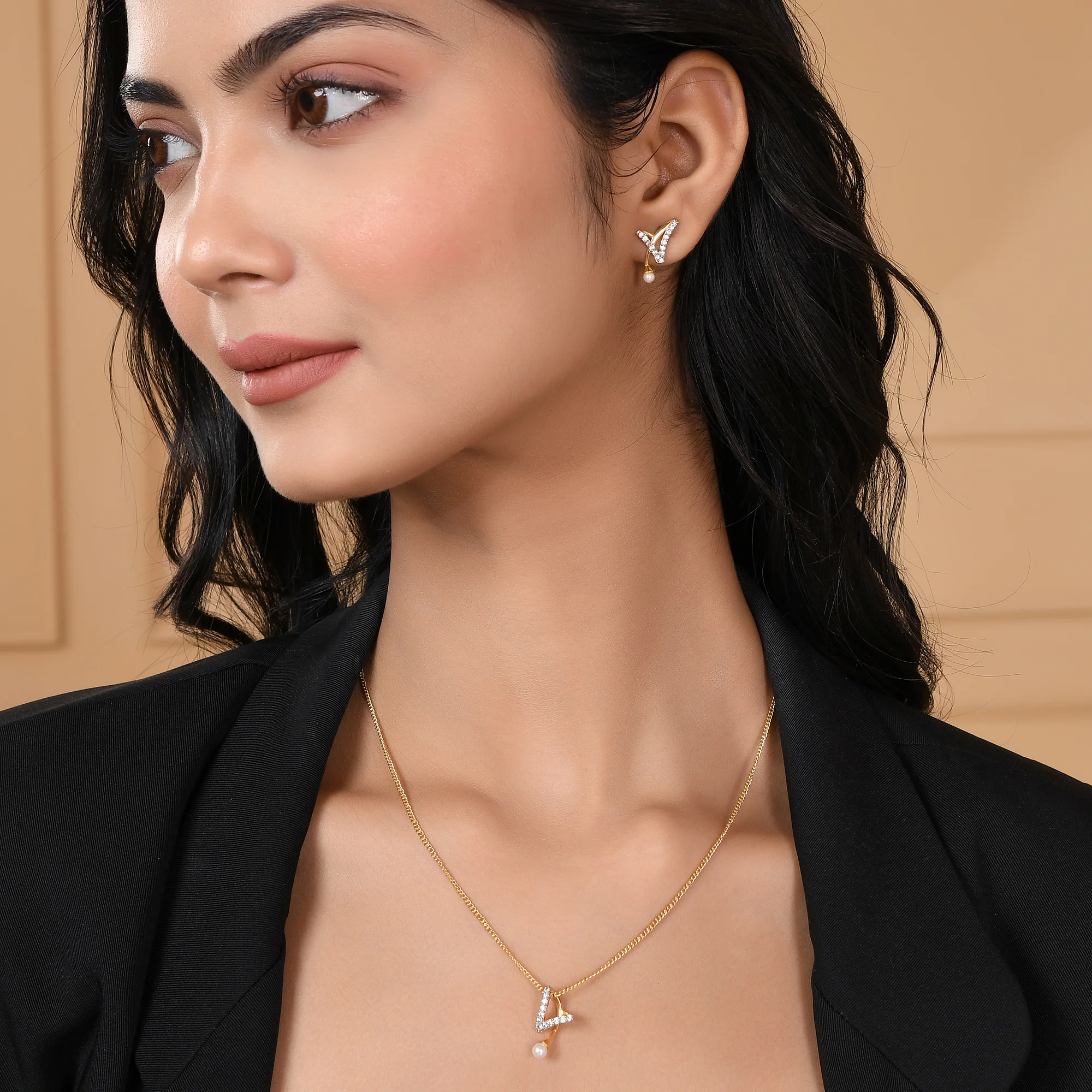 Voylla Gold Plated Necklace Set - Image 2