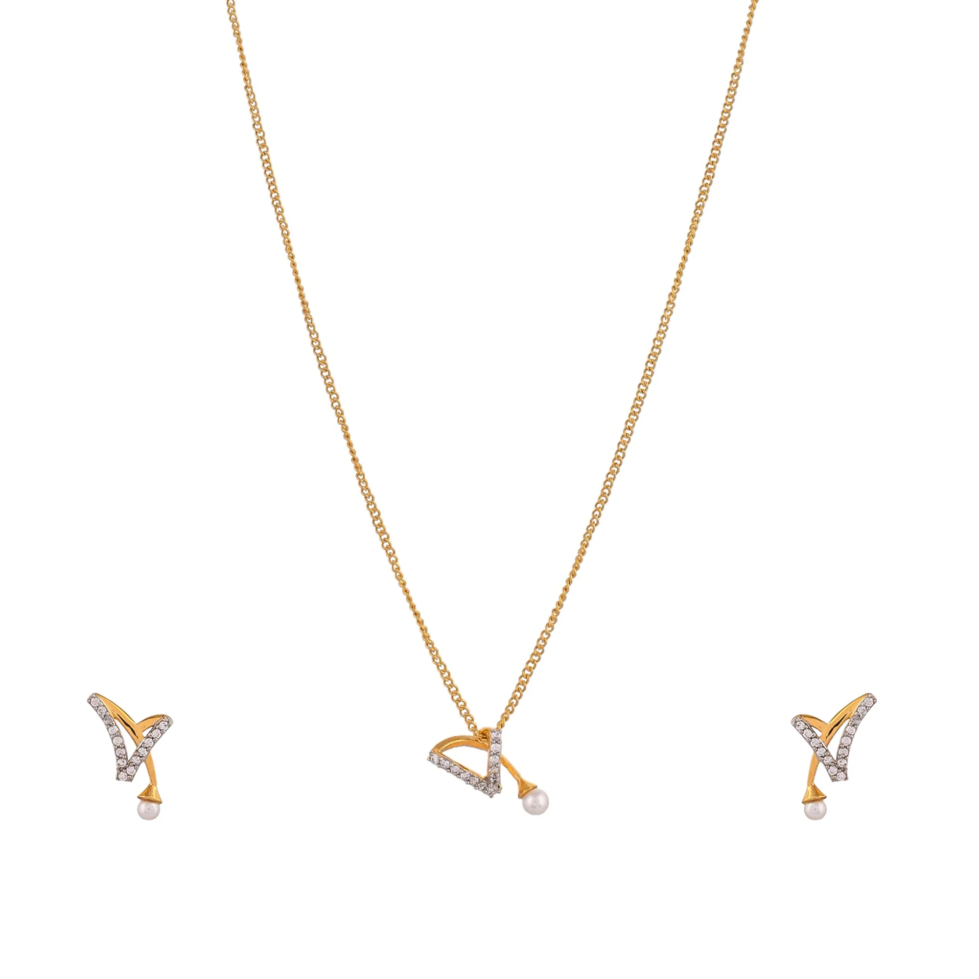 Voylla Gold Plated Necklace Set - Image 3