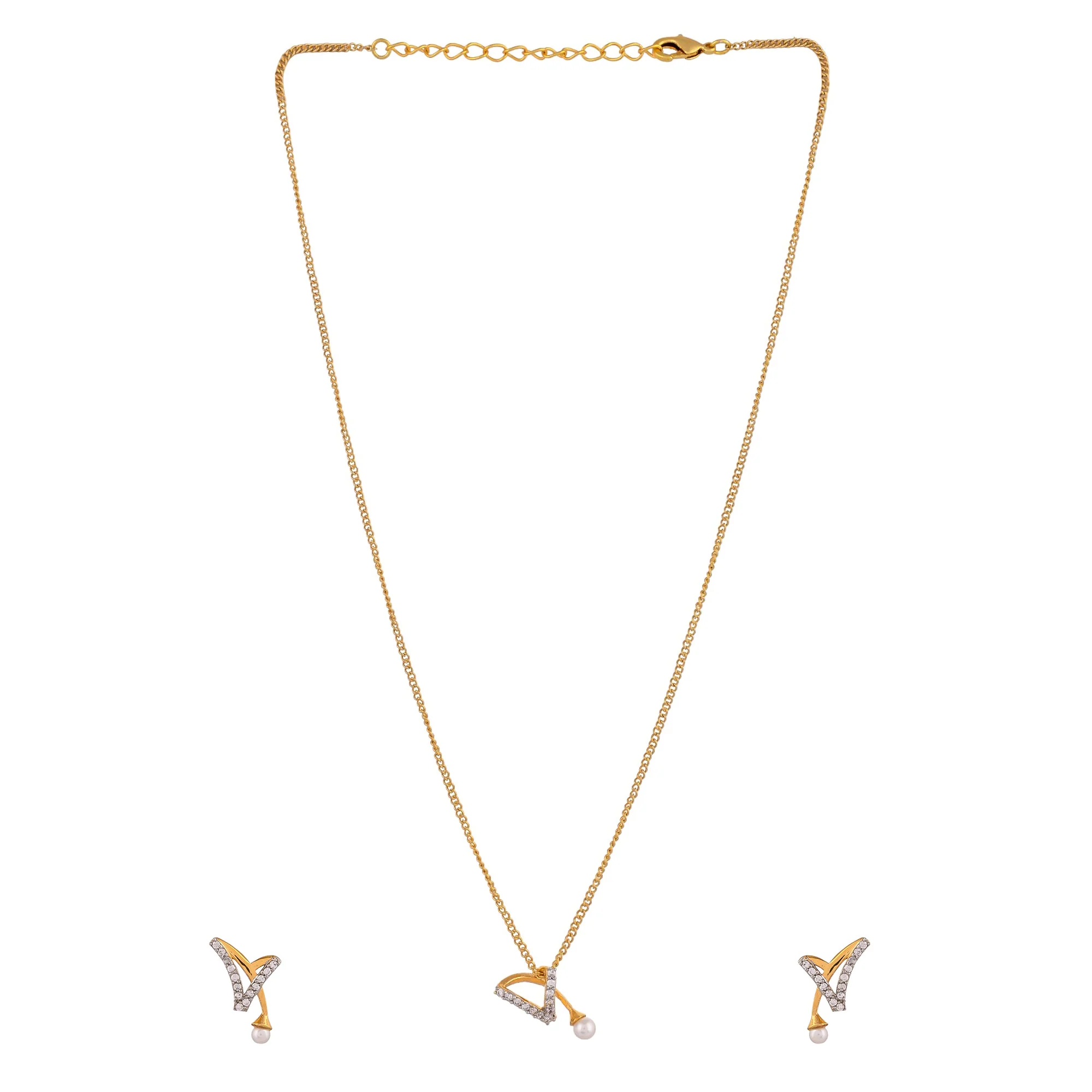 Voylla Gold Plated Necklace Set - Image 4