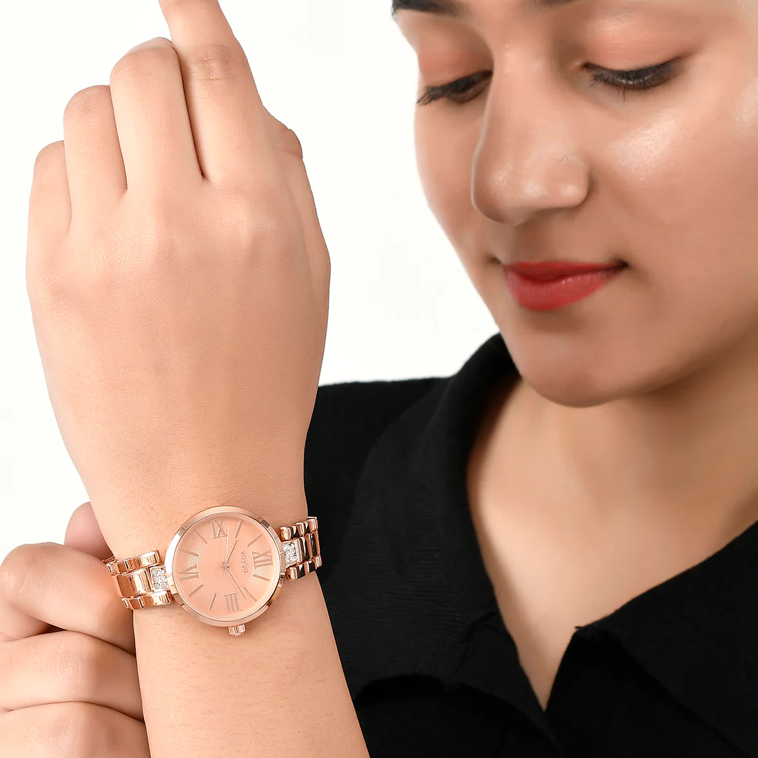 Voylla Rose Gold Plated Analog Watch - Image 2