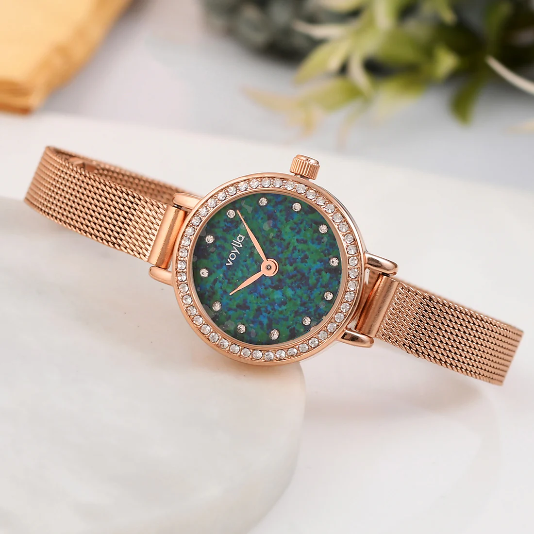 Voylla Light Blue Dial Analog Watch - Ideal For Gifting