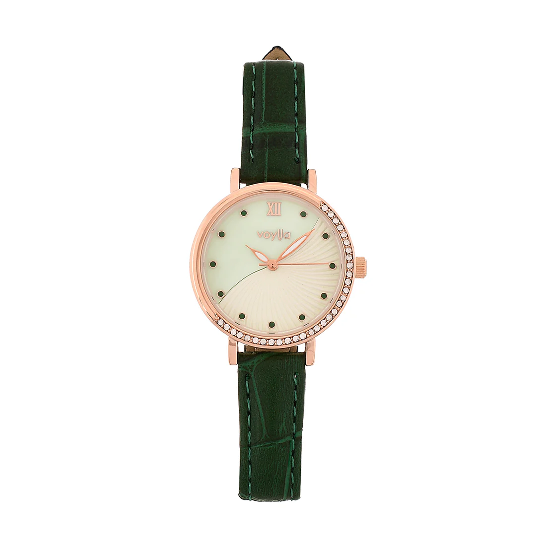 Voylla Green Strap Fashion Watch - Image 3