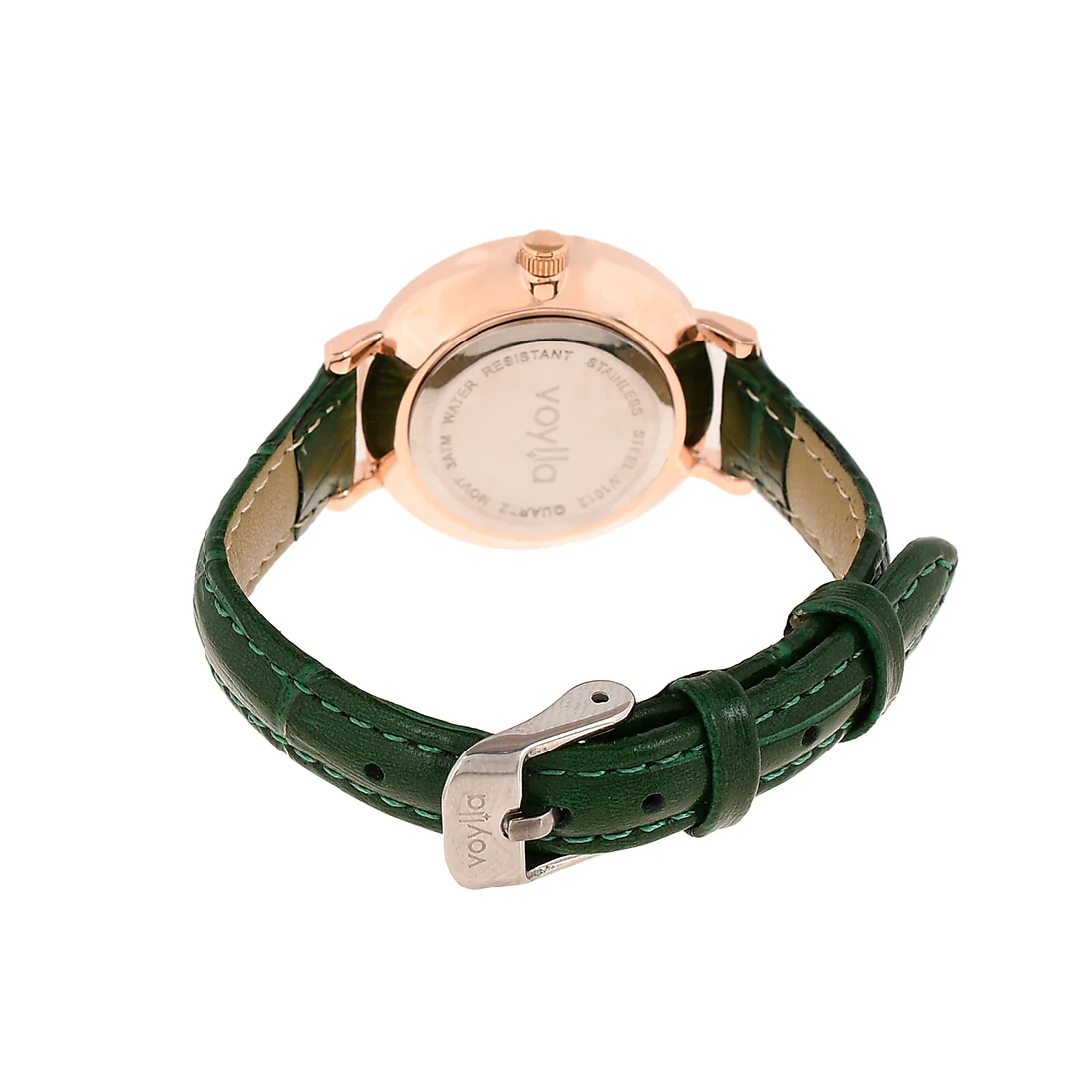 Voylla Green Strap Fashion Watch - Image 4