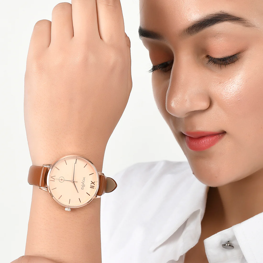 Voylla Pale Pink Dial Watch - Image 2