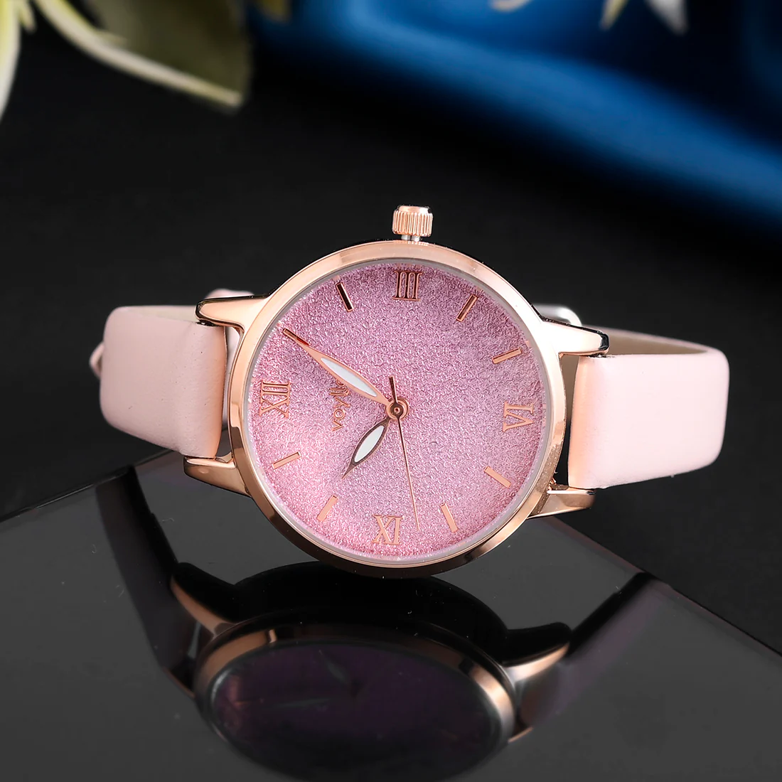 Voylla Pink Dial Analog Watch