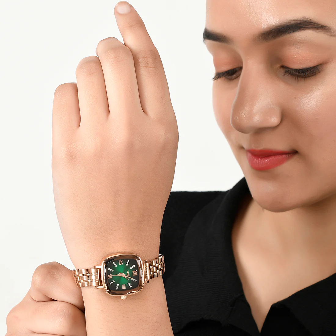 Voylla Green Square Dial Watch - Image 2