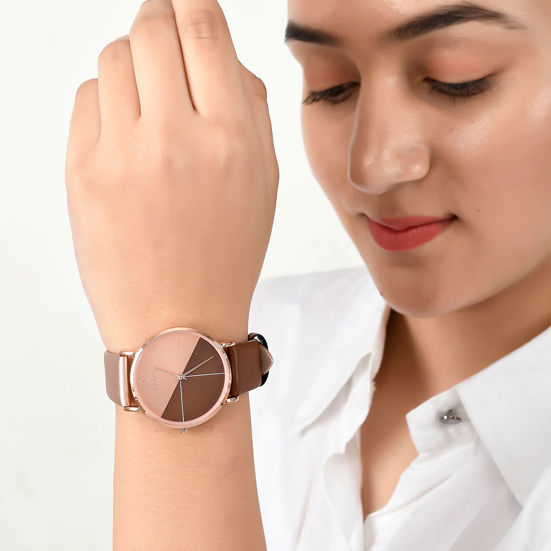 Voylla Rose Gold Analog Watch - Image 2