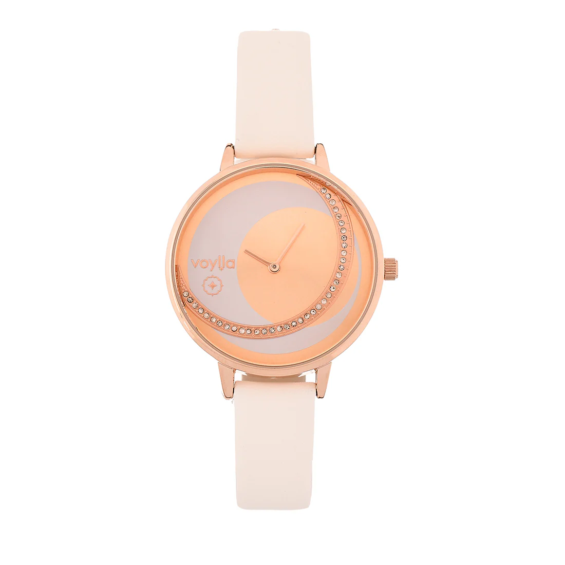 Voylla Rose Gold and White Dial Watch - Image 4