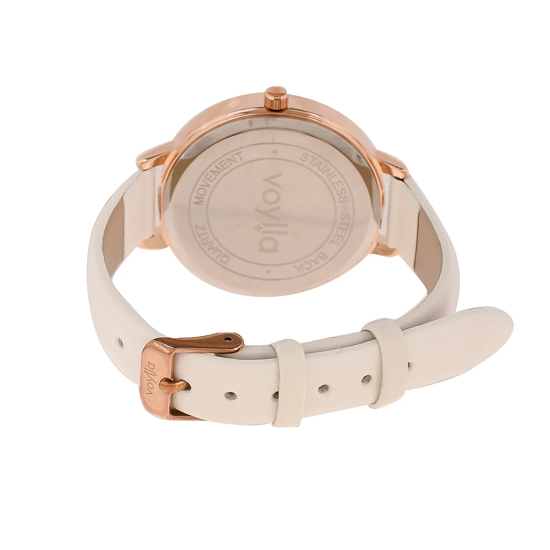 Voylla Rose Gold and White Dial Watch - Image 5