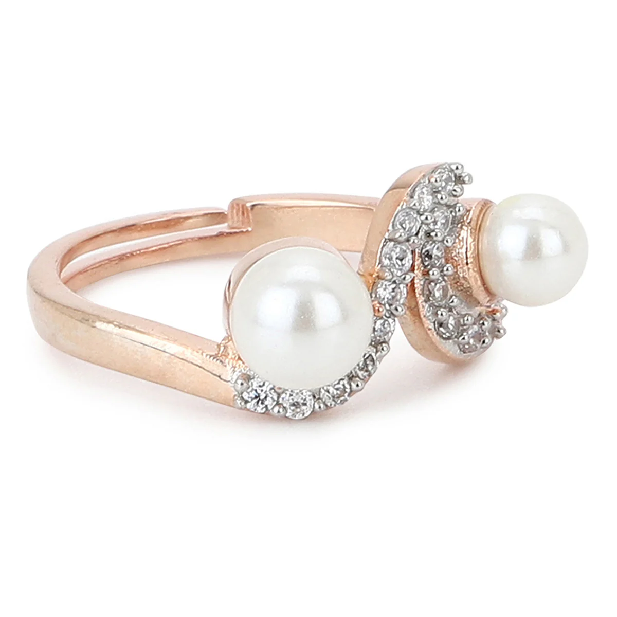 VOYLLA Rose Gold Brass Rings - Image 3