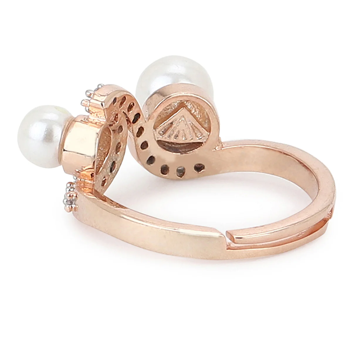 VOYLLA Rose Gold Brass Rings - Image 4