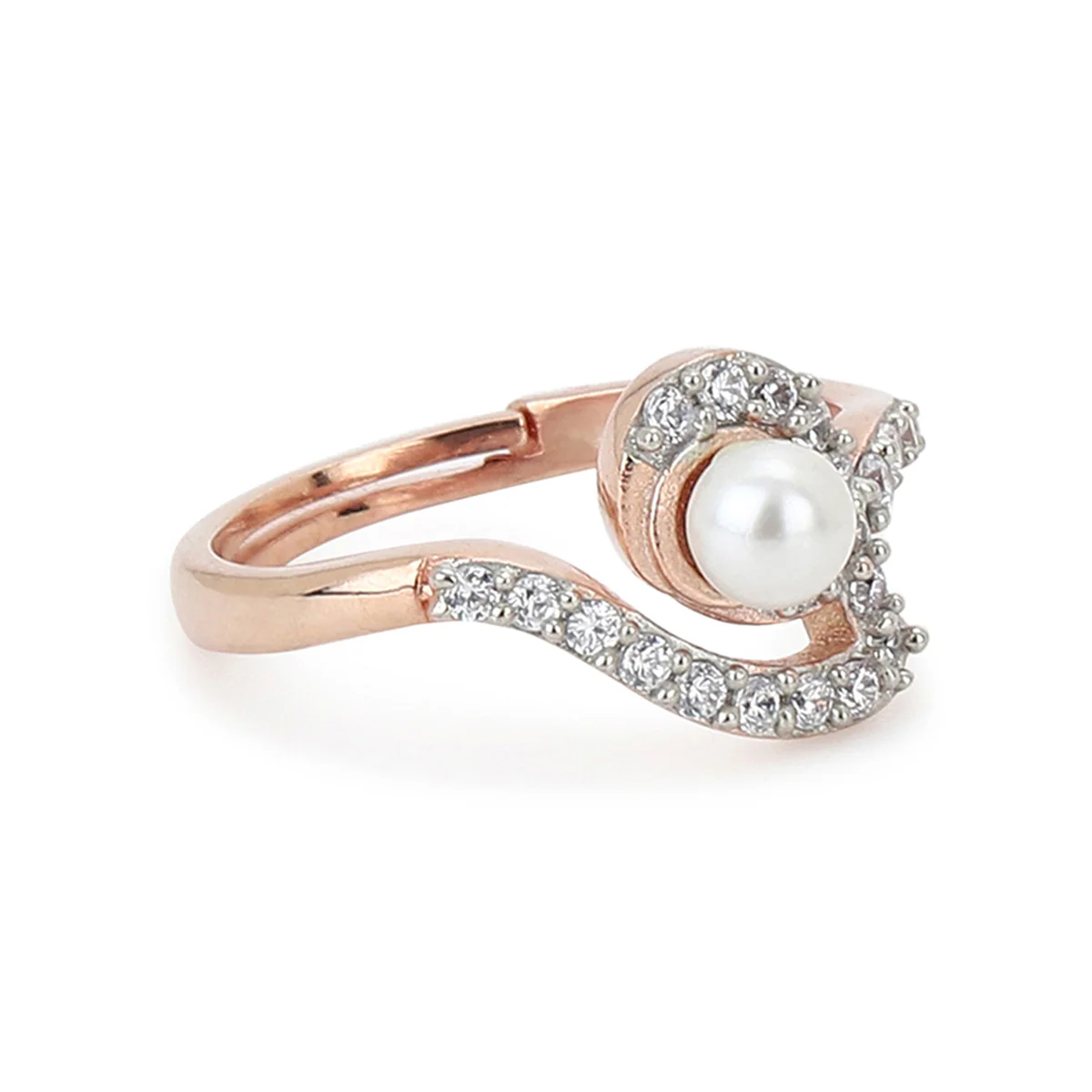 VOYLLA Rose Gold Brass Rings - Image 3