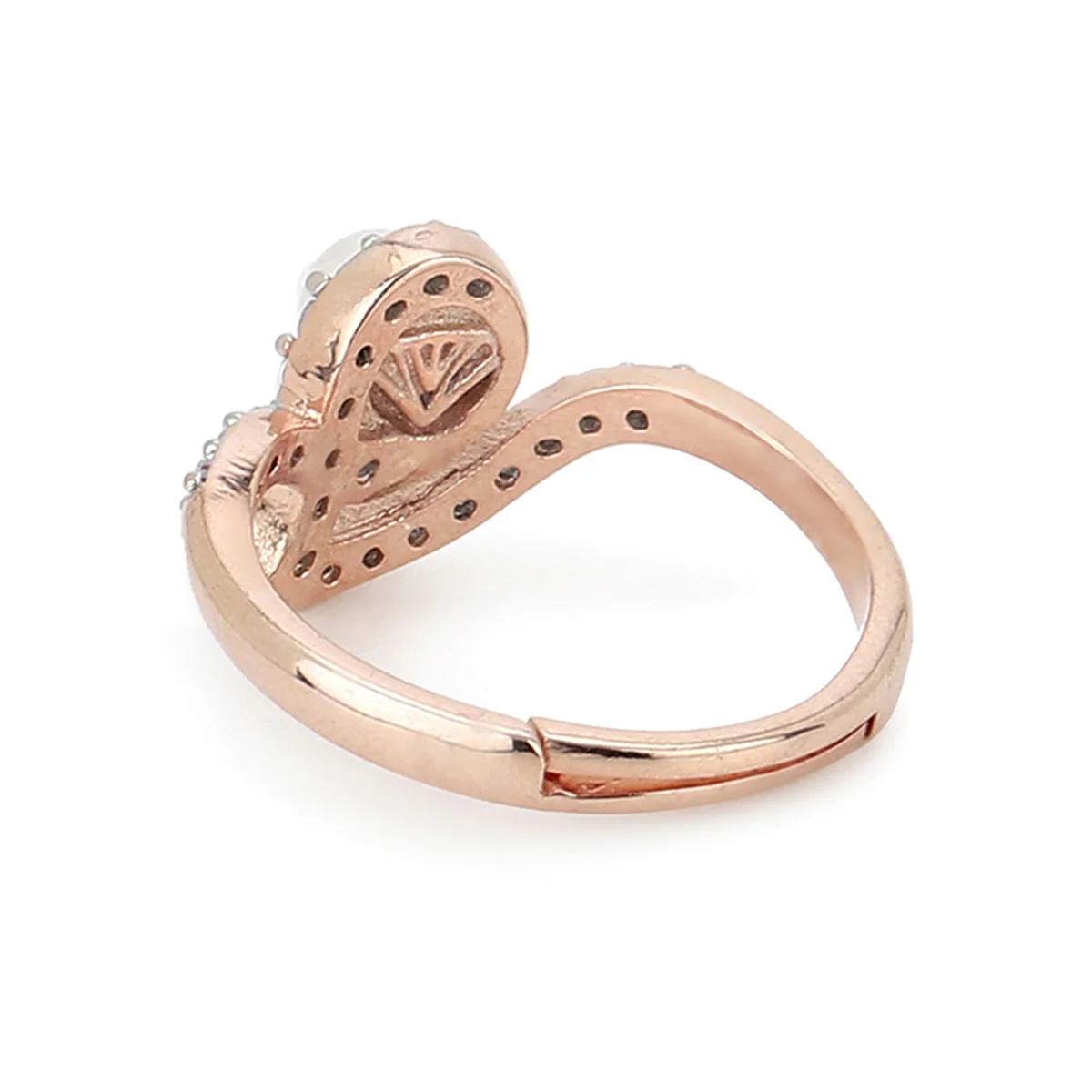 VOYLLA Rose Gold Brass Rings - Image 4