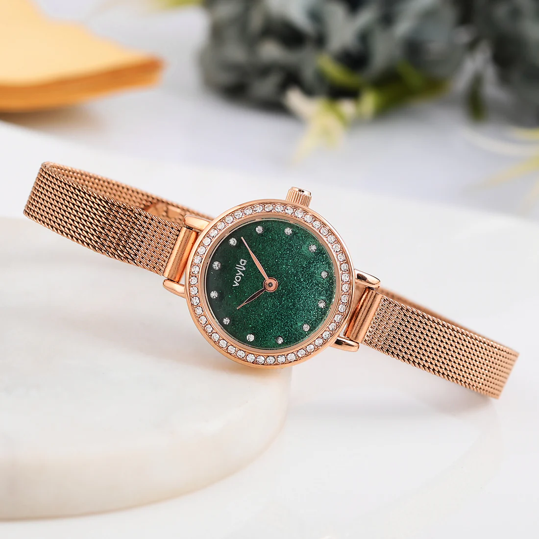 Voylla Sea Green Dial Women's Watch