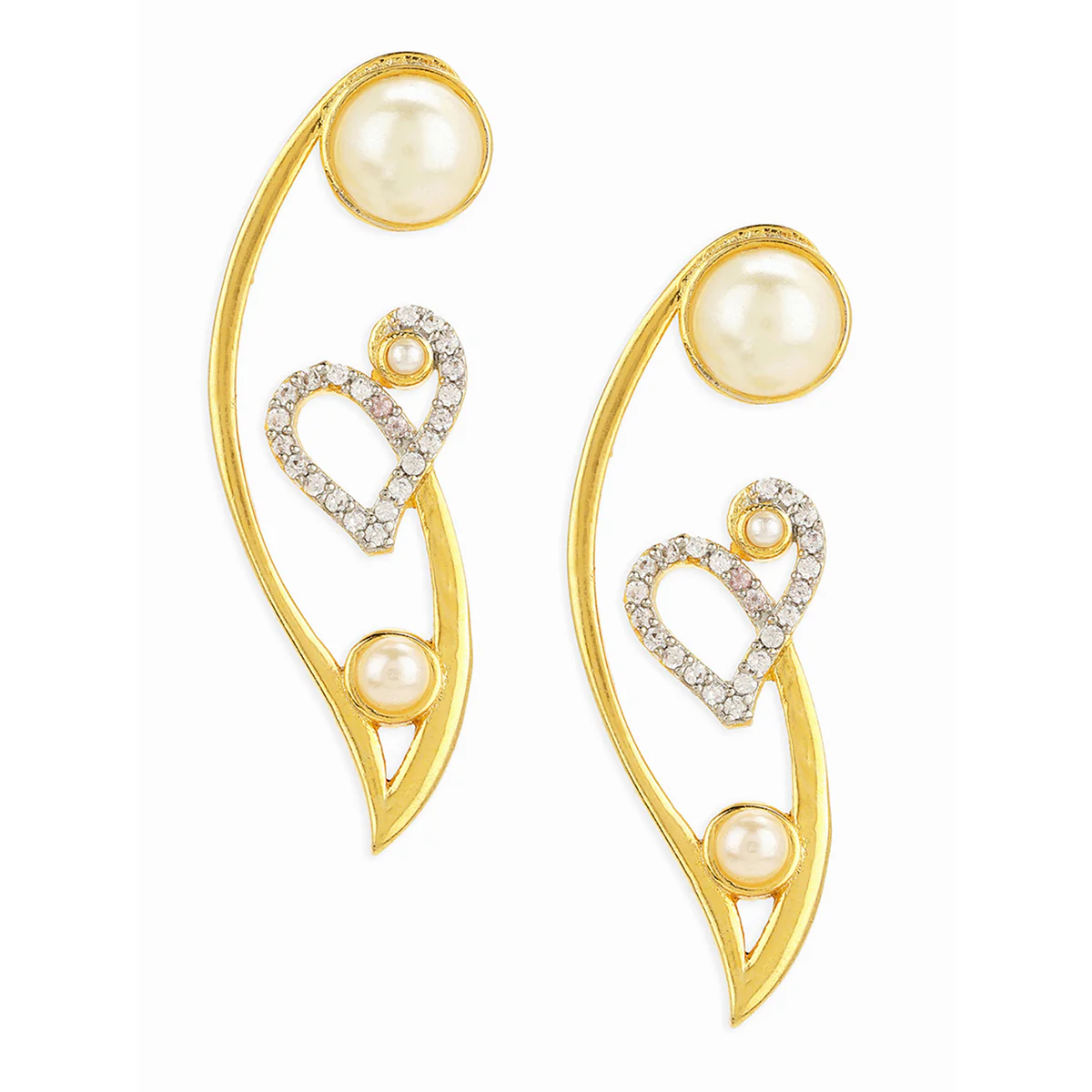 Voylla Gold-Plated Brass Earrings - Image 3