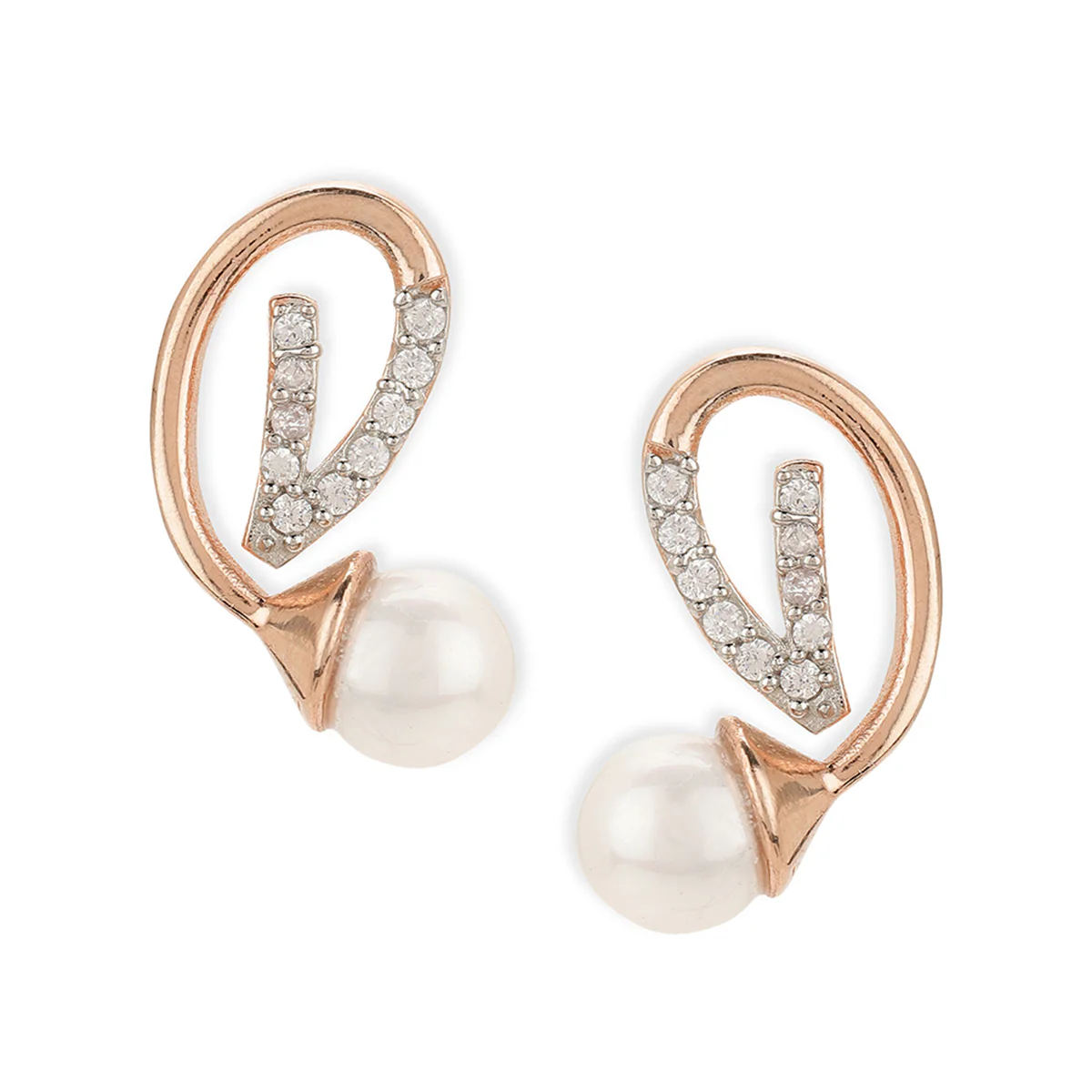 Voylla Rose gold-plated brass earrings - Image 3