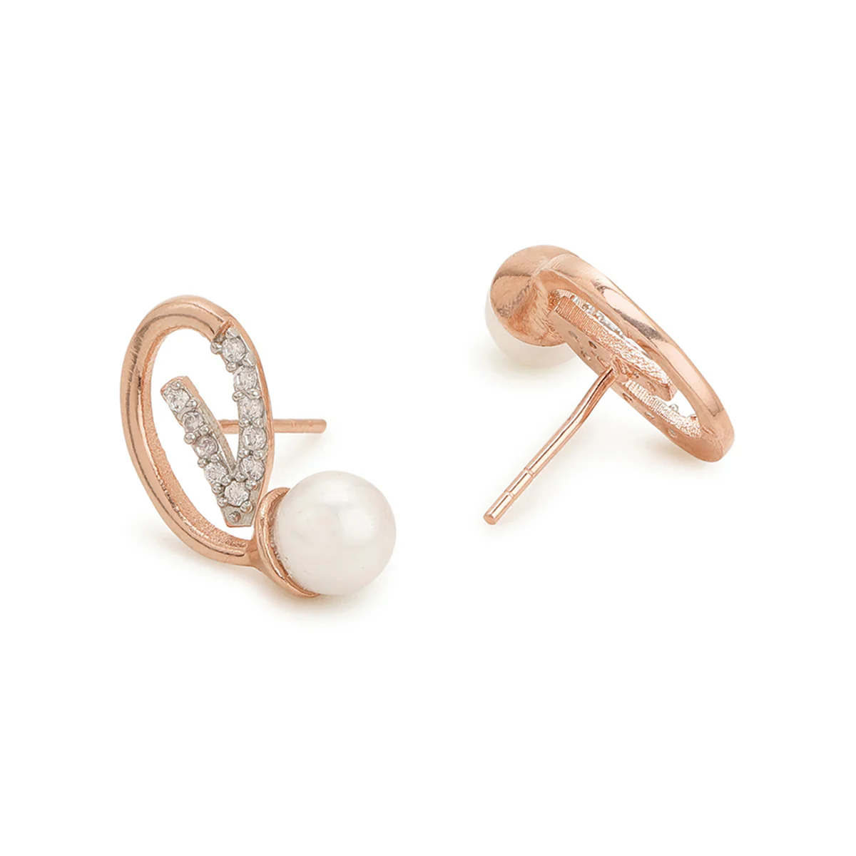 Voylla Rose gold-plated brass earrings - Image 4