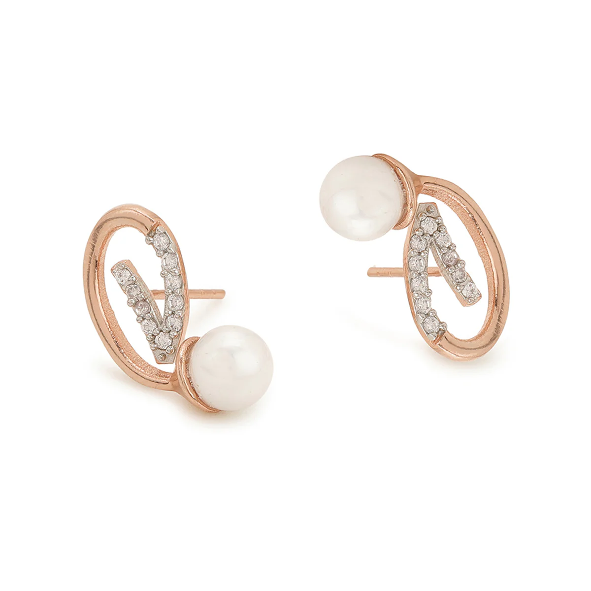 Voylla Rose gold-plated brass earrings - Image 5