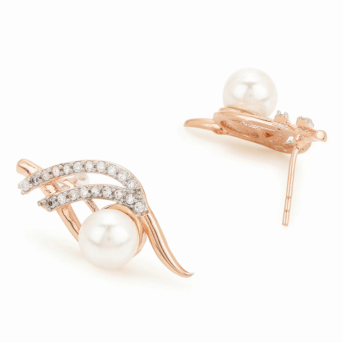 Voylla Rose gold-plated brass earrings - Image 4