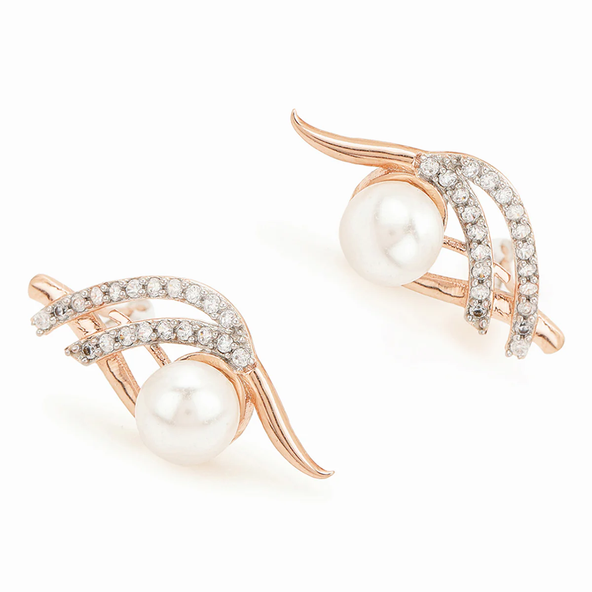 Voylla Rose gold-plated brass earrings - Image 5