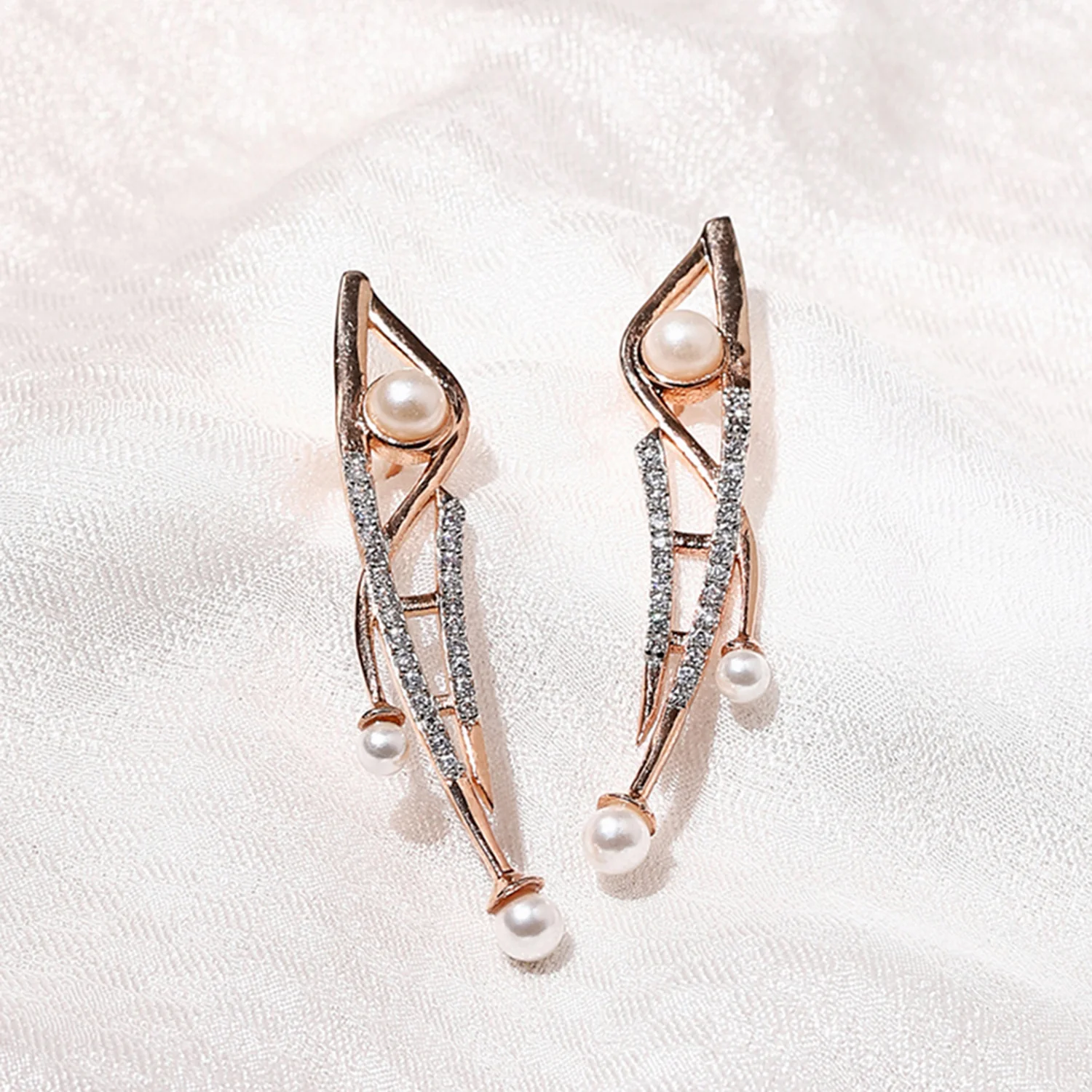 Voylla Rose Gold-Plated Earrings