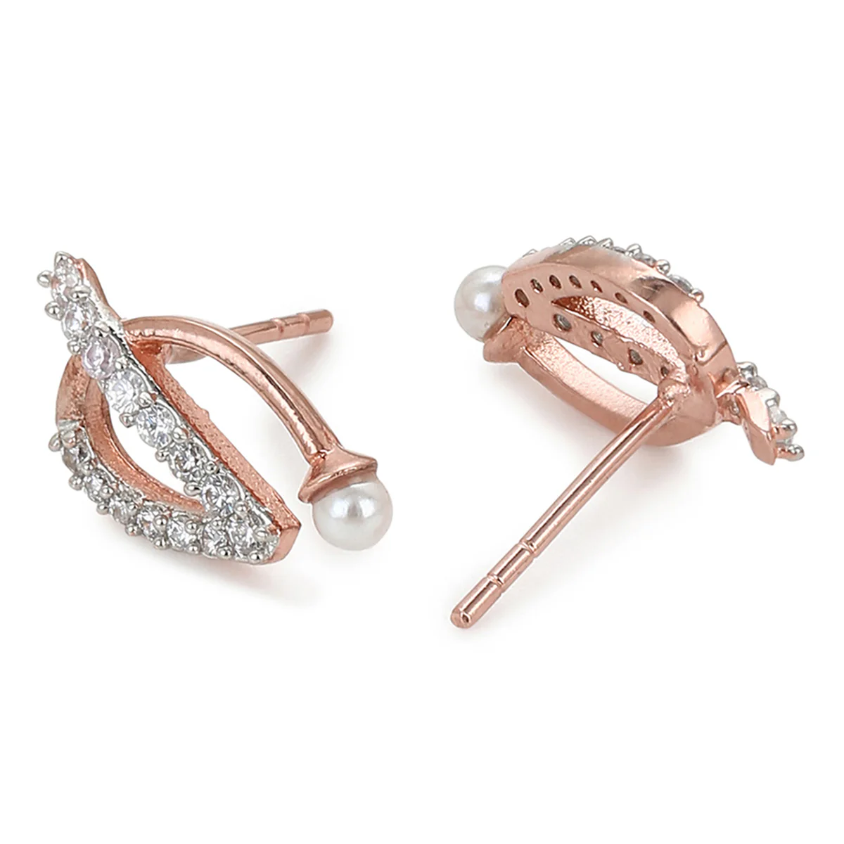 Voylla rose gold-plated brass necklace set - Image 5