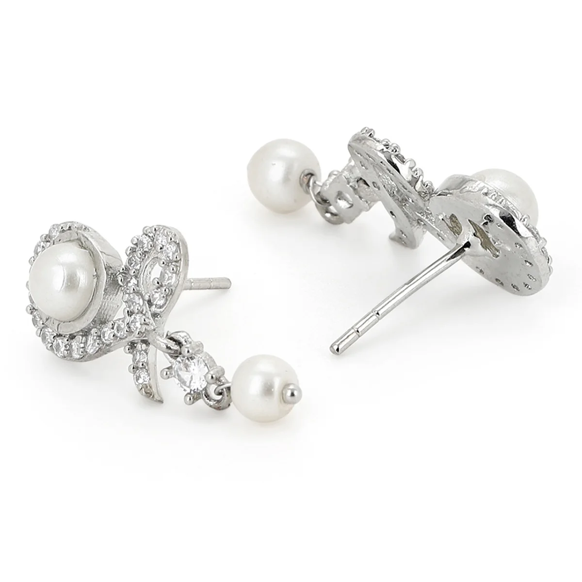 Voylla silver brass earrings - Image 4