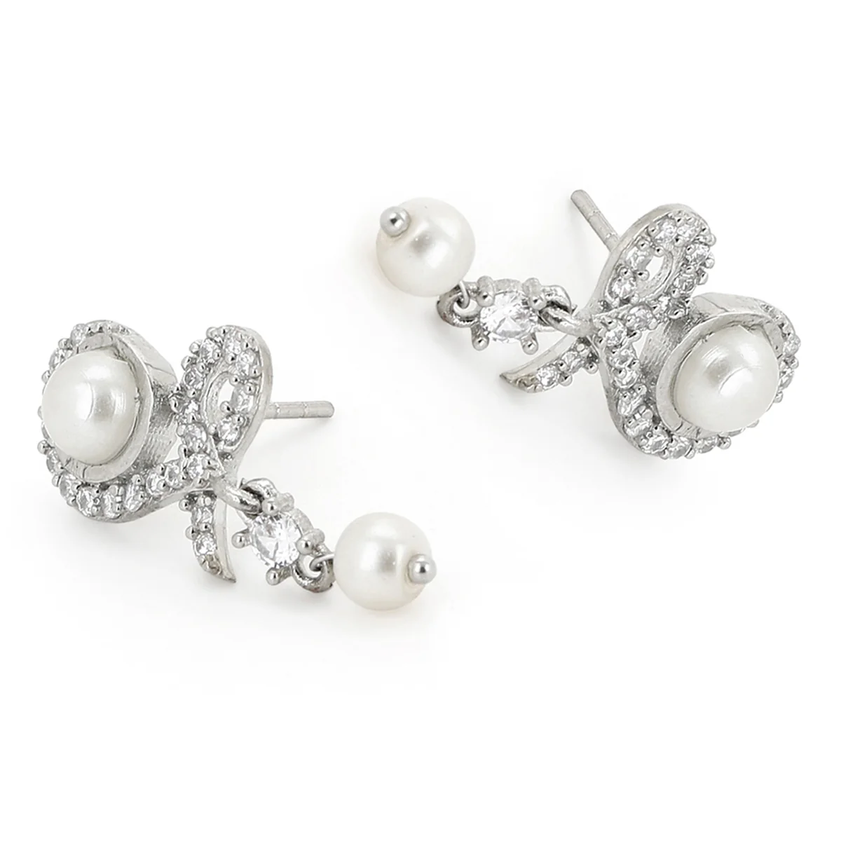 Voylla silver brass earrings - Image 5