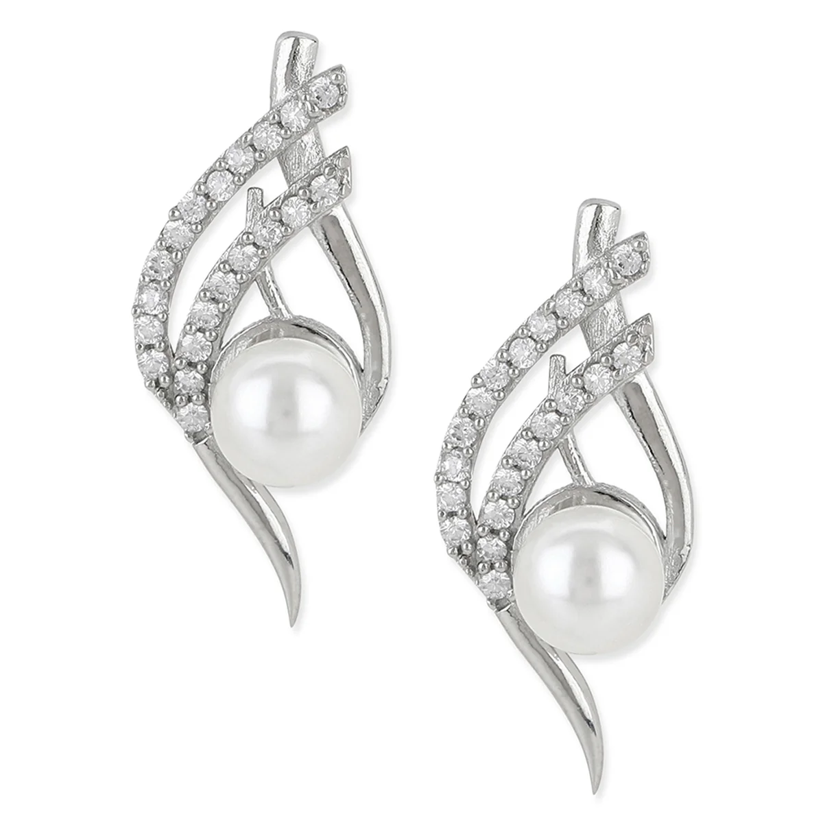 VOYLLA Silver Brass Earrings - Image 3