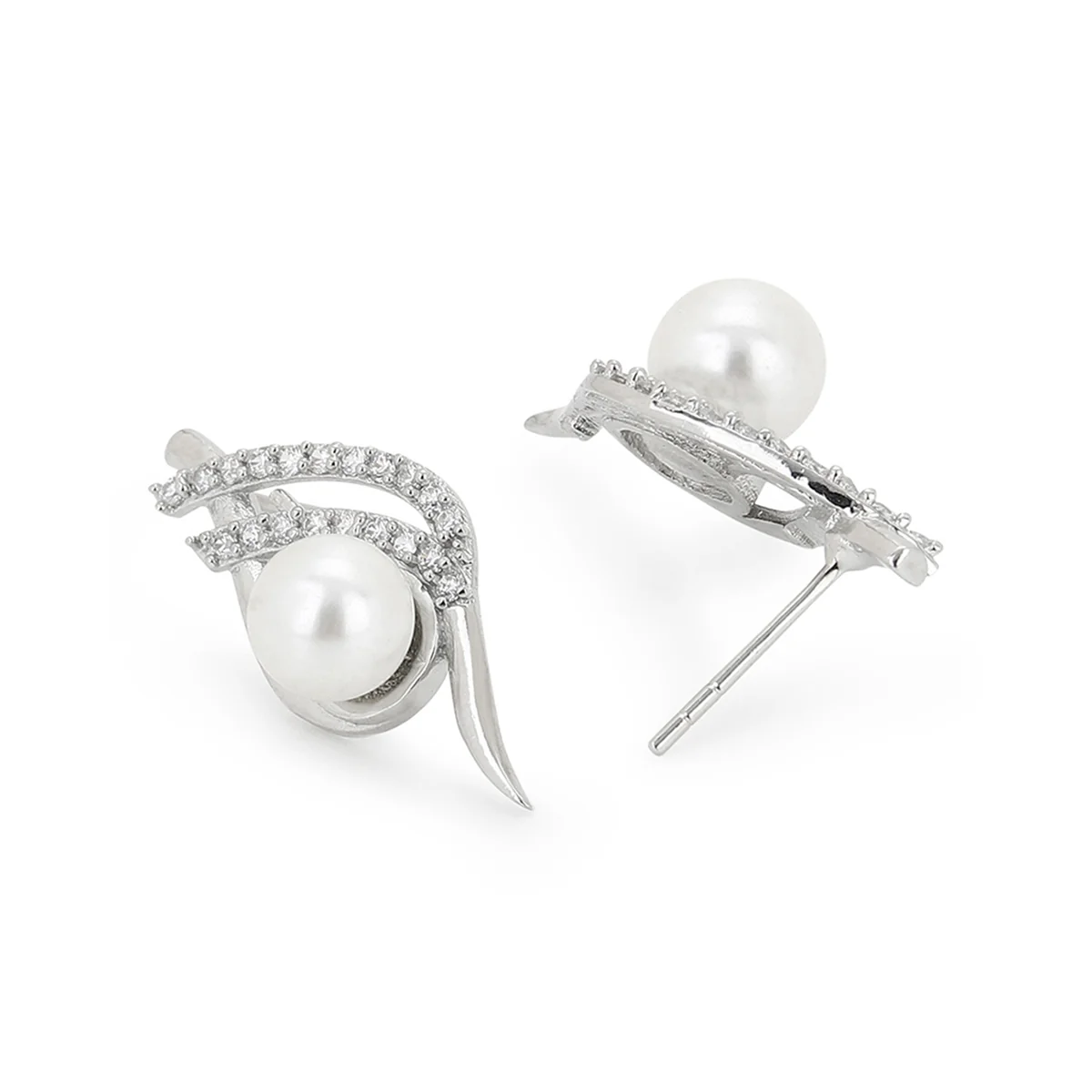 VOYLLA Silver Brass Earrings - Image 4