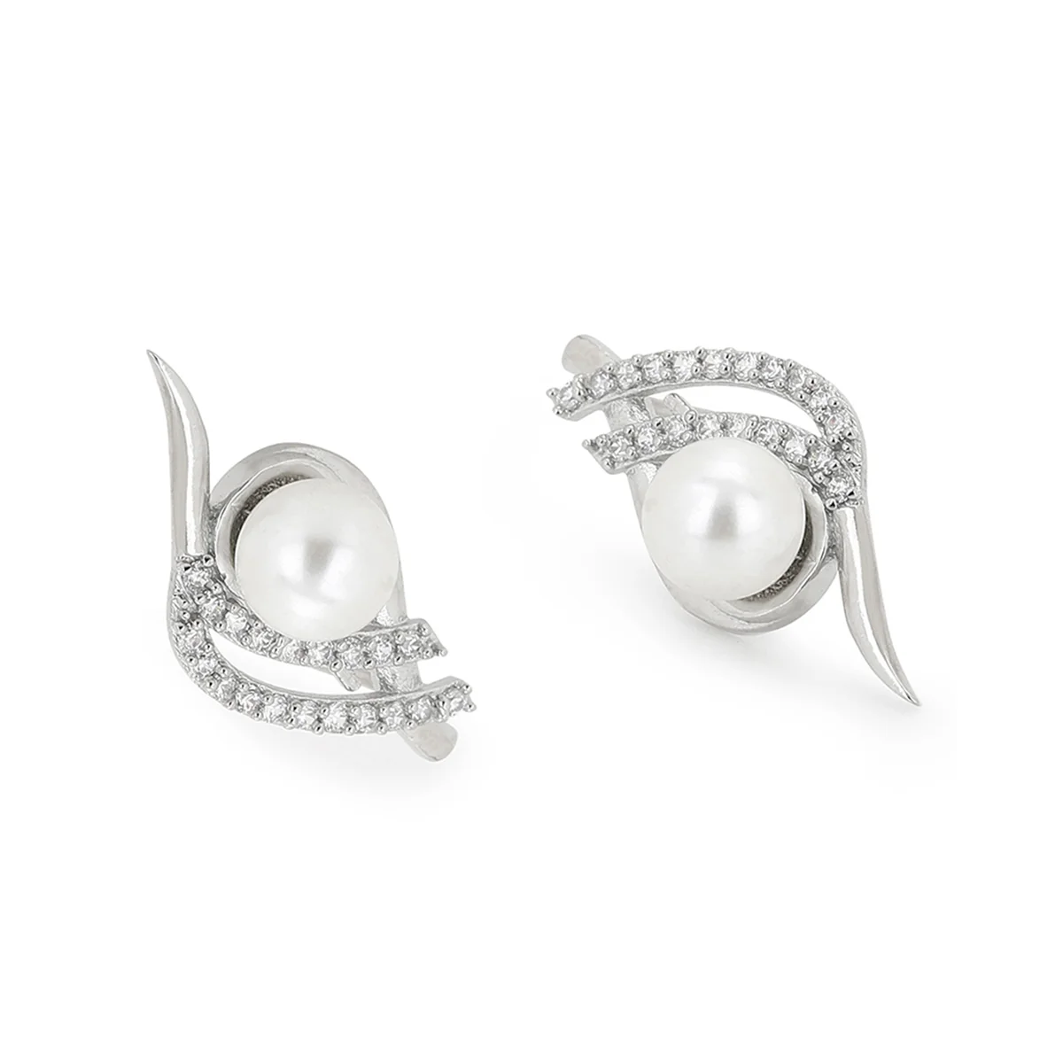 VOYLLA Silver Brass Earrings - Image 5