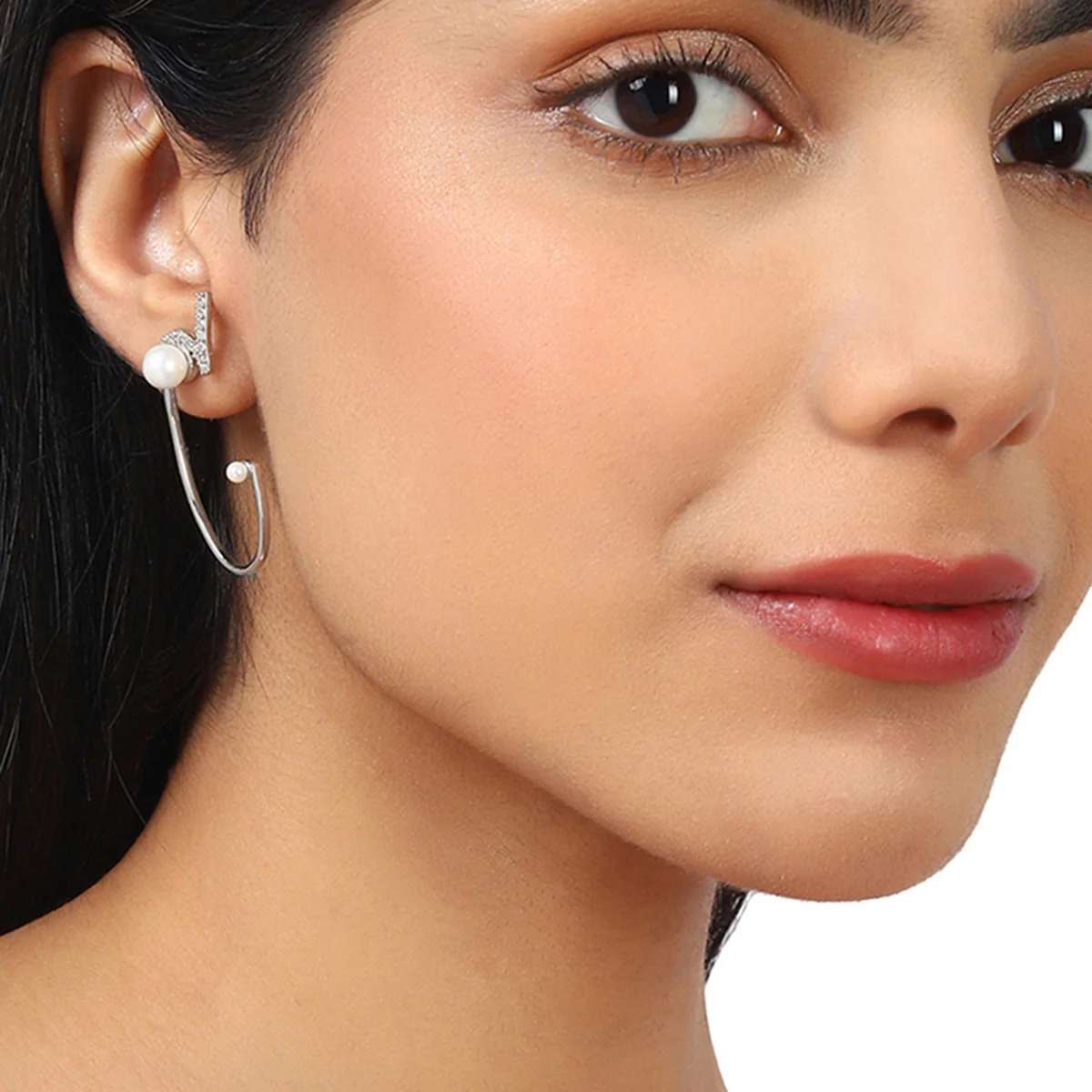 VOYLLA Silver Brass Earrings - Image 2