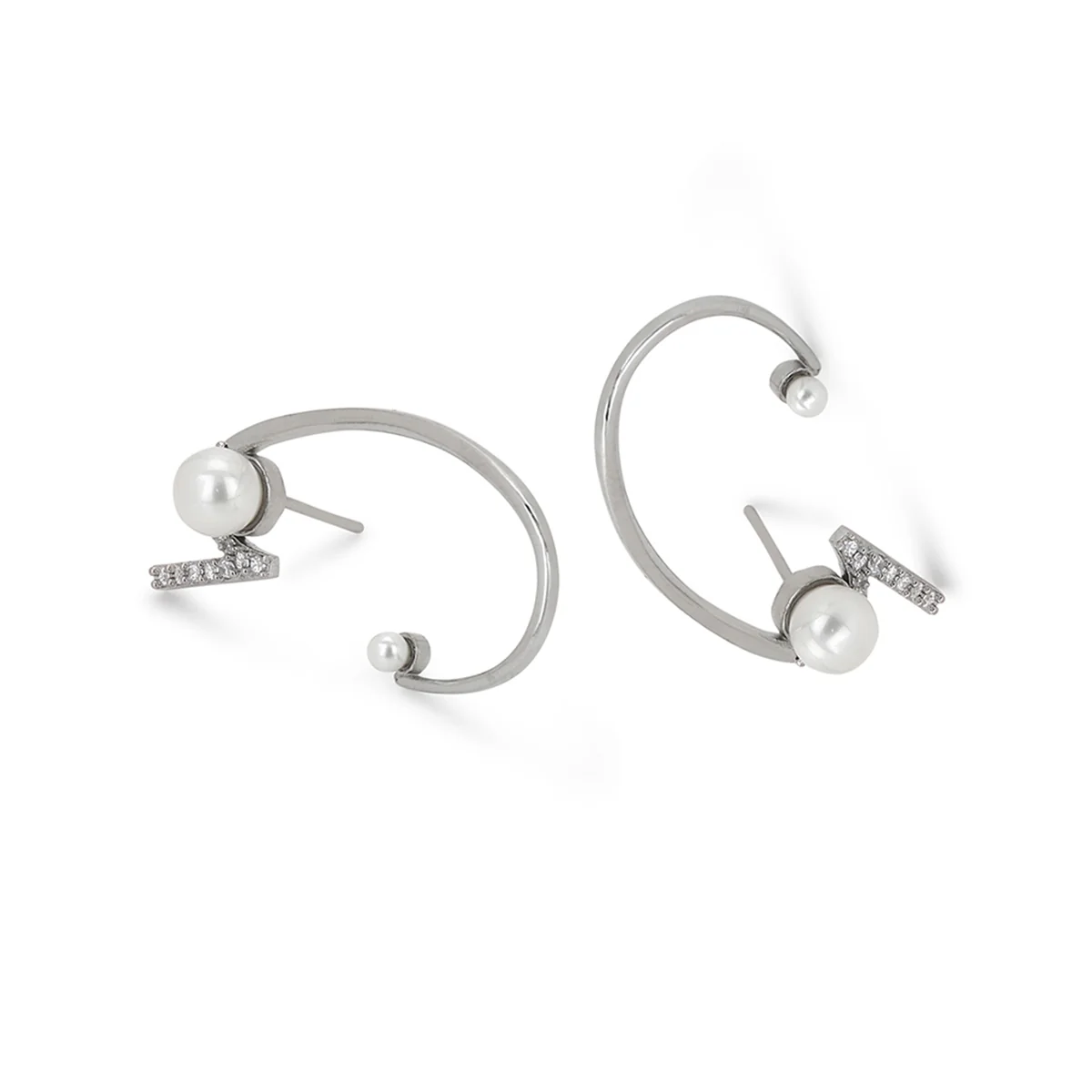 VOYLLA Silver Brass Earrings - Image 5