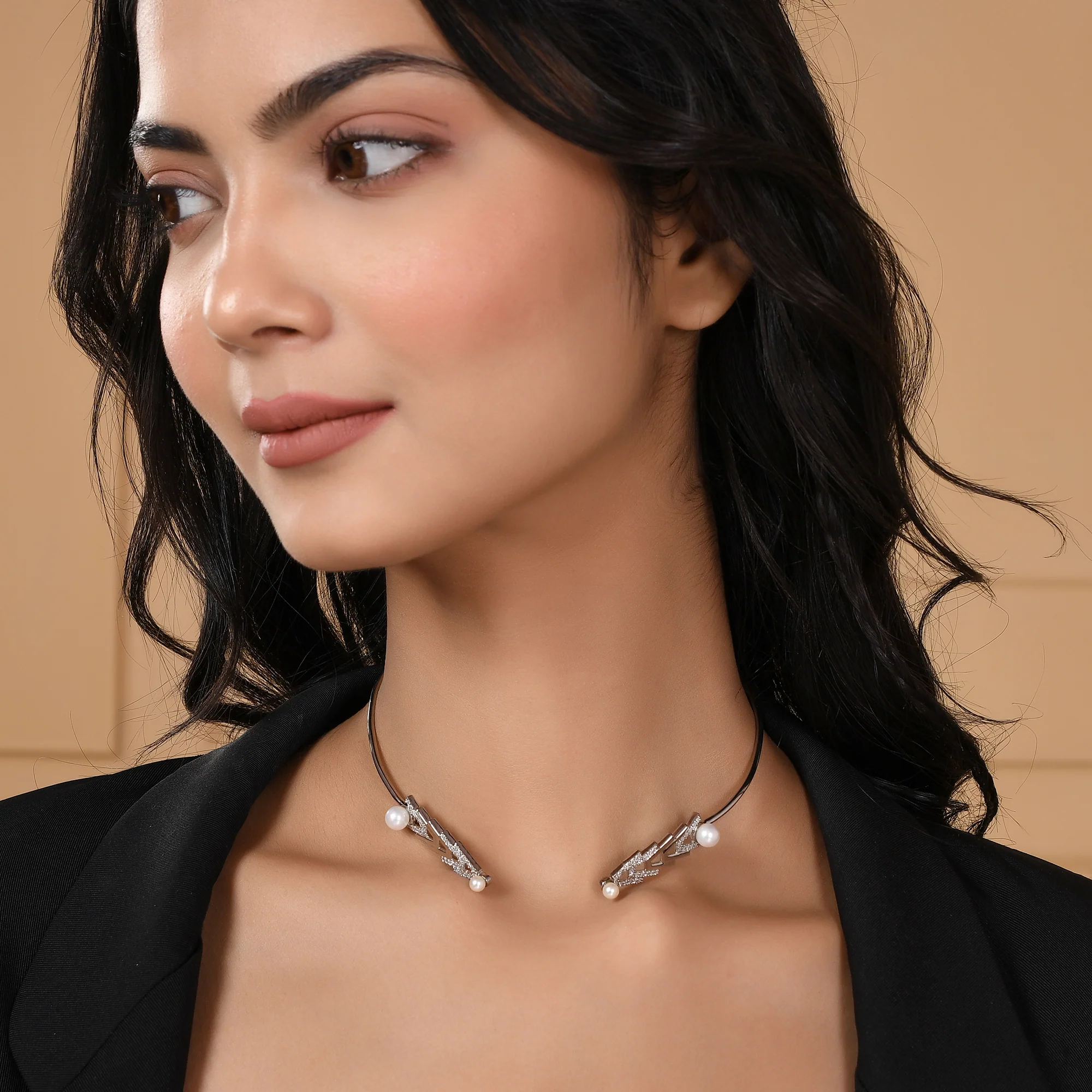 Voylla Silver-Plated Brass Necklace - Image 2