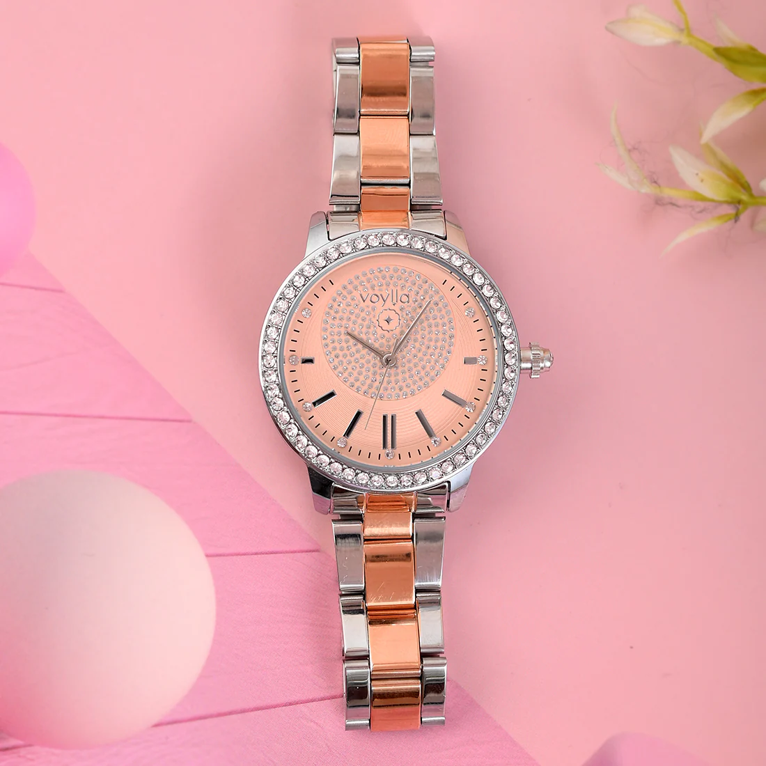 Voylla Studded Fashion Watch
