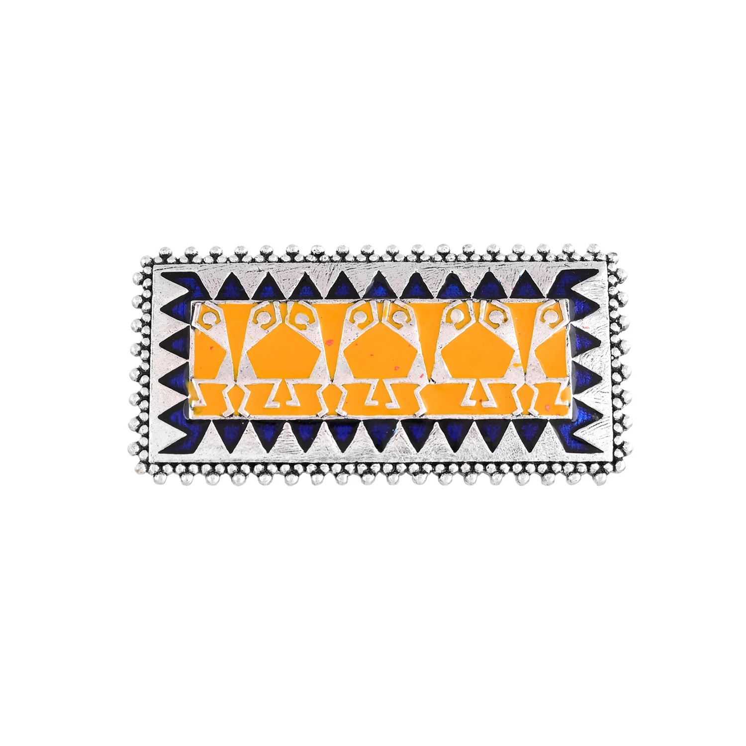 Warli Dhindora Baje Re Statement Ring - Image 5