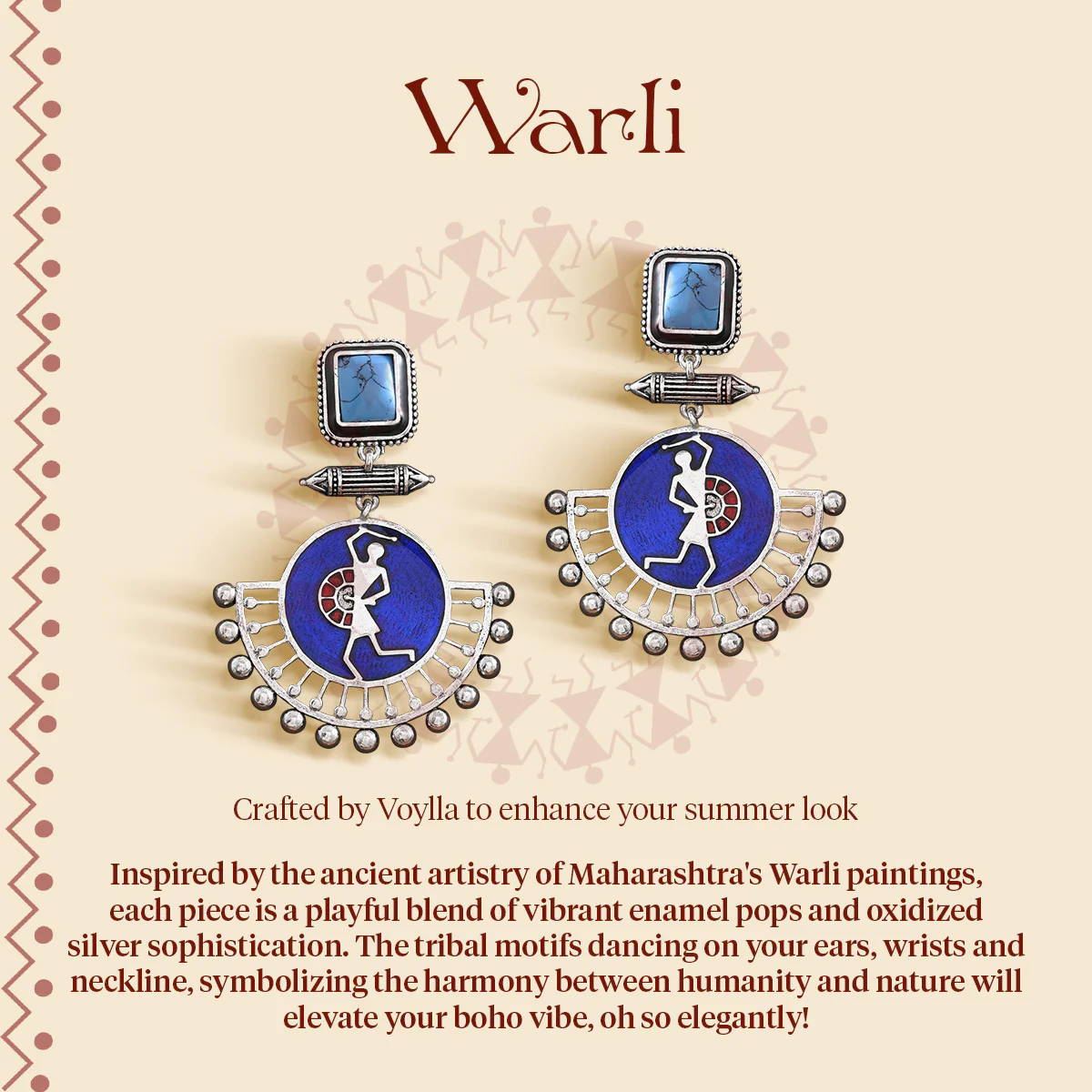 Warli Dhindora Baje Re Statement Ring - Image 8
