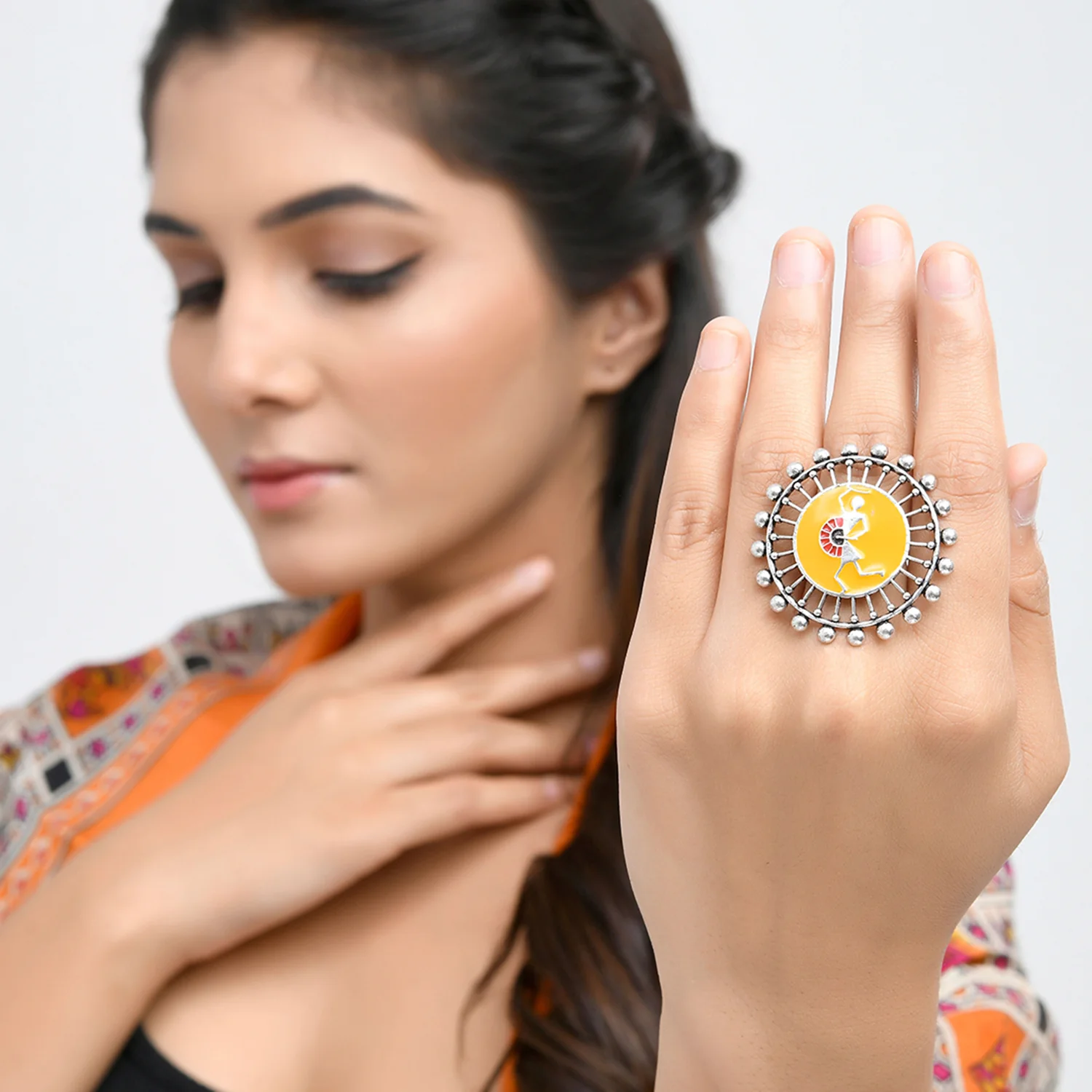 Warli Dholida Ring - Image 2