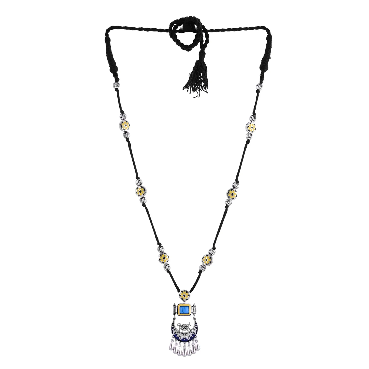 Warli Nagada Sang Dhol Statement Necklace - Image 5