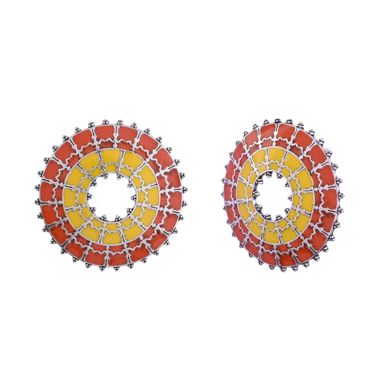 Warli Phool Rahi Sarson Sakal Ban Earrings - Image 4