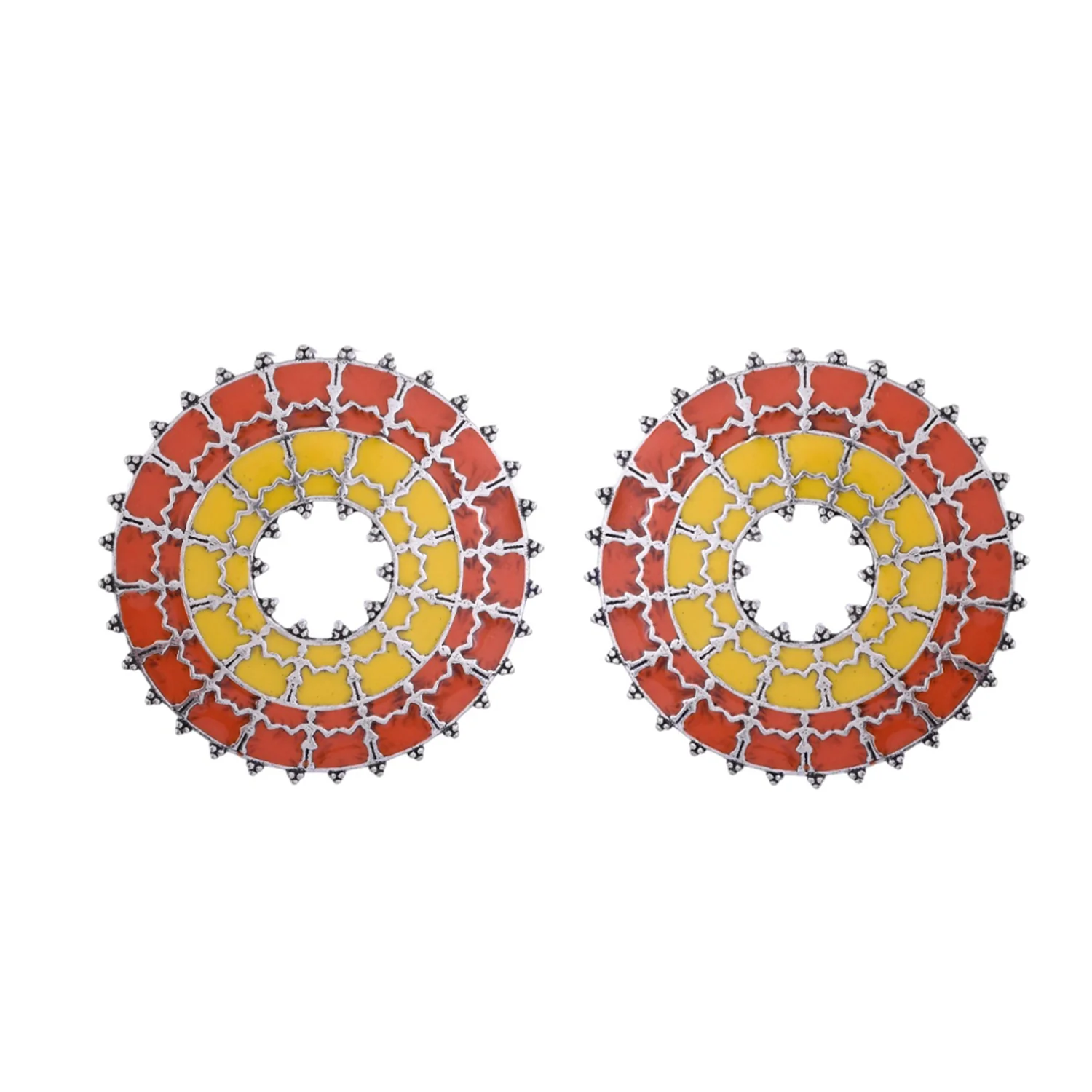 Warli Phool Rahi Sarson Sakal Ban Earrings - Image 5