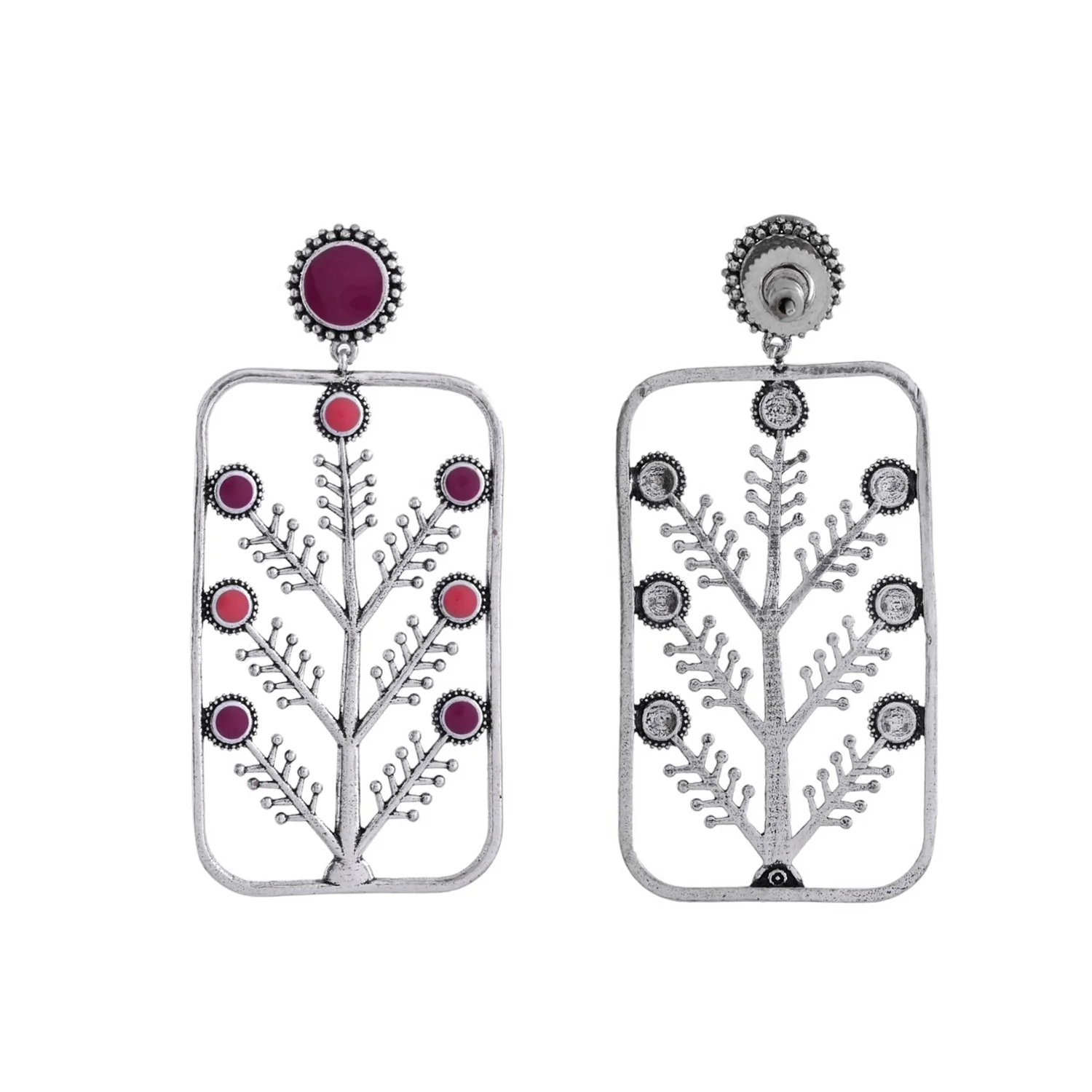 Warli Phool Tumhe Bheja Hai Khat Mein Earrings - Image 5