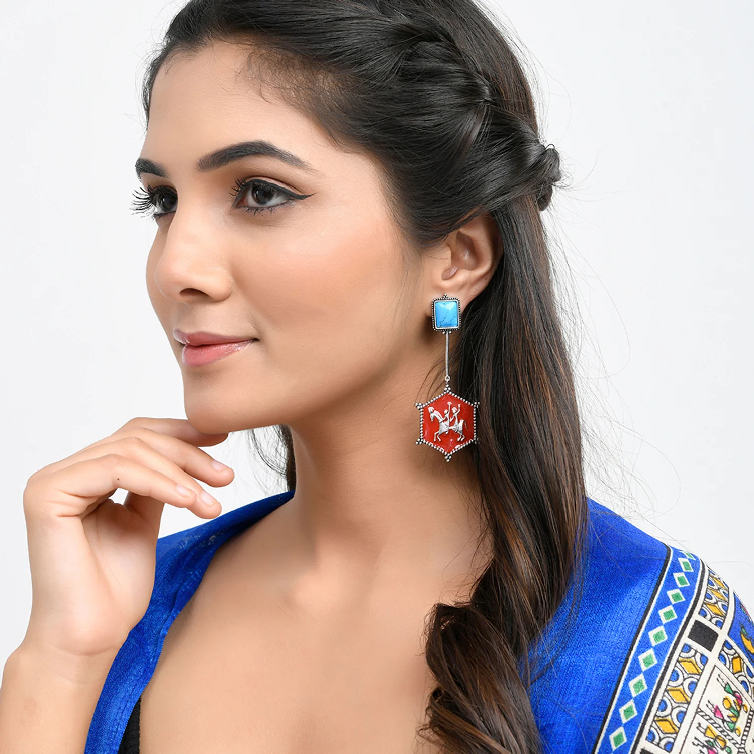 Warli Tenu Leke Main Javanga Earrings - Image 2