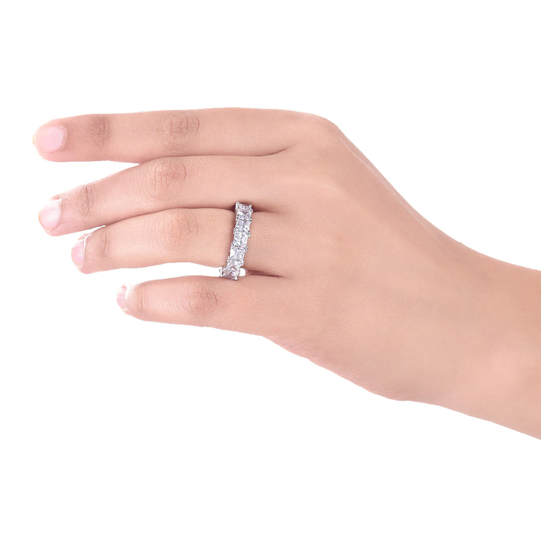 Women's American Diamond Gems Embellished Band Ring - Image 2
