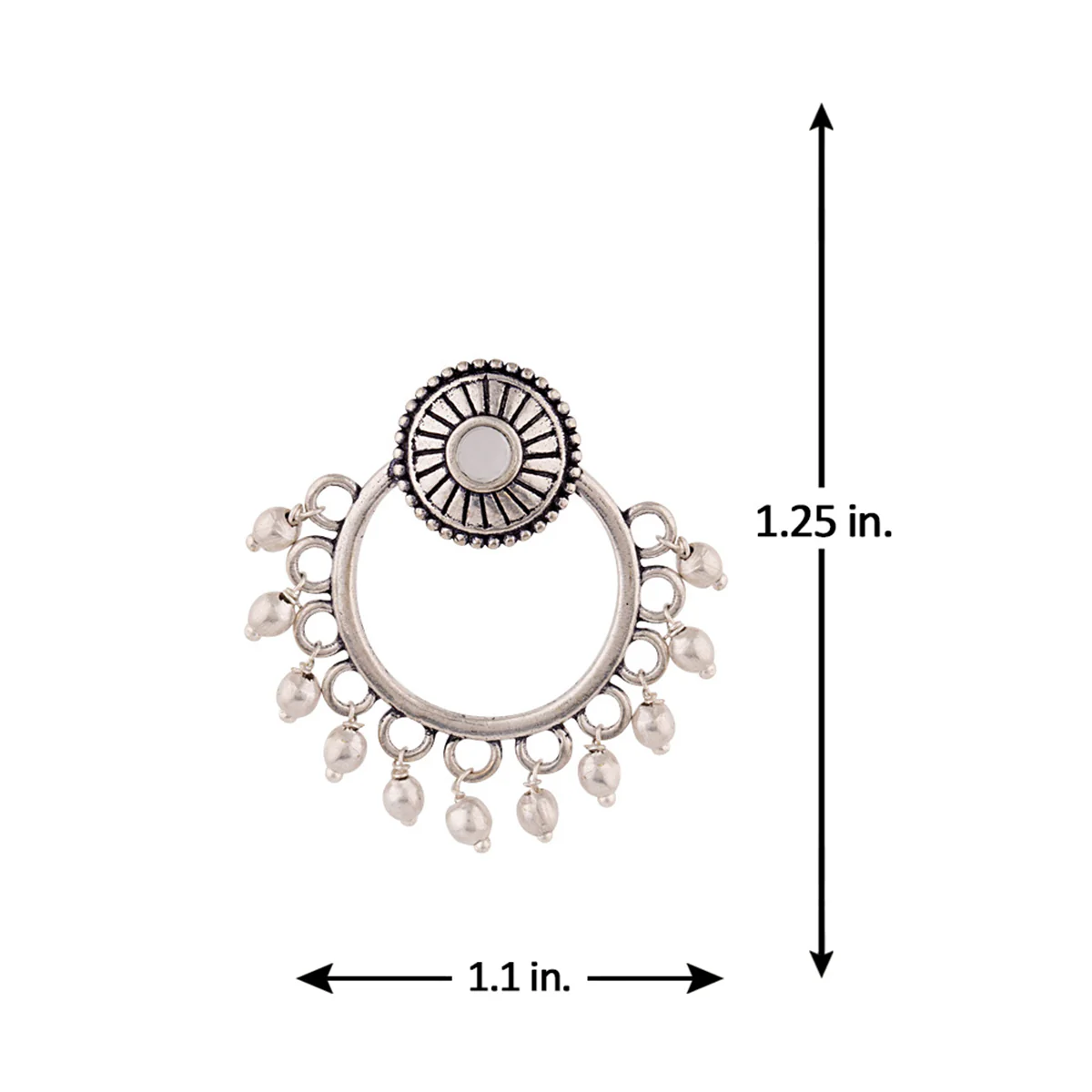 Work Essentials Ethnic Hoop Earrings - Image 5