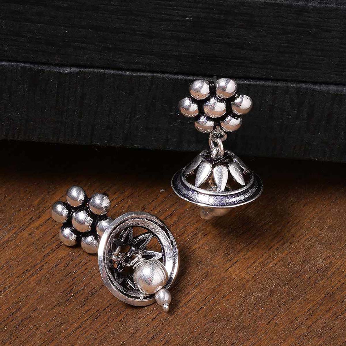 Work Essentials Floral Jhumka Earrings