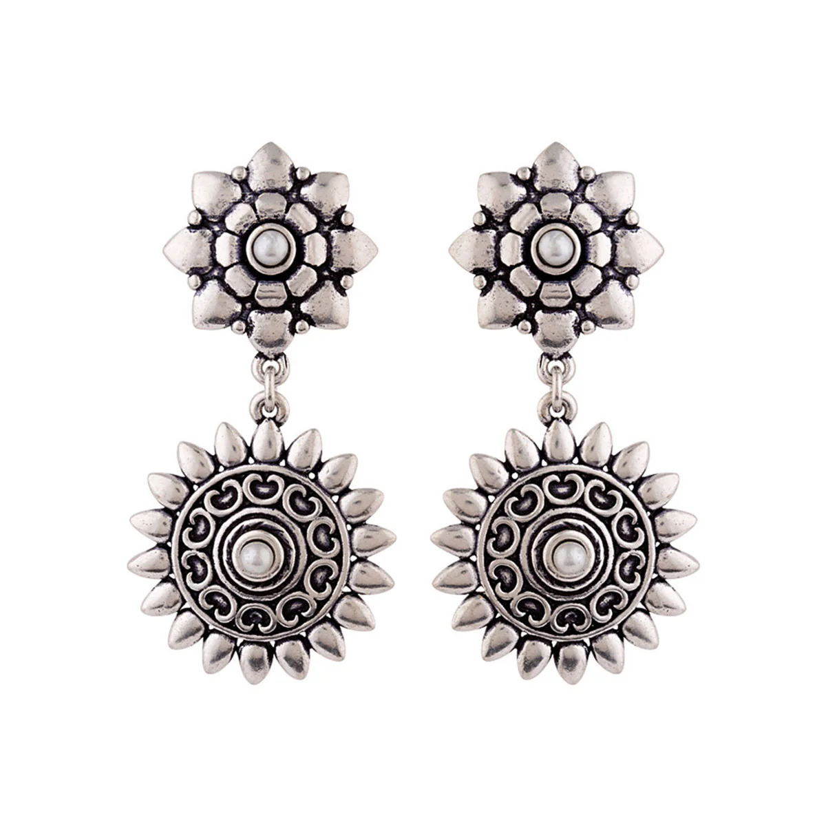Work Essentials Layered Domes Earrings - Image 3