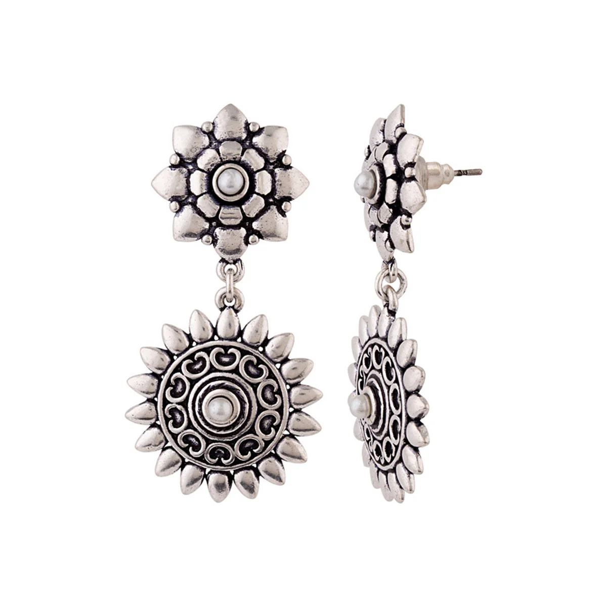 Work Essentials Layered Domes Earrings - Image 4